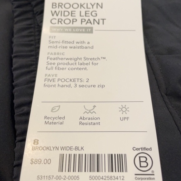 Athleta wide leg crop pants - Picture 3 of 3